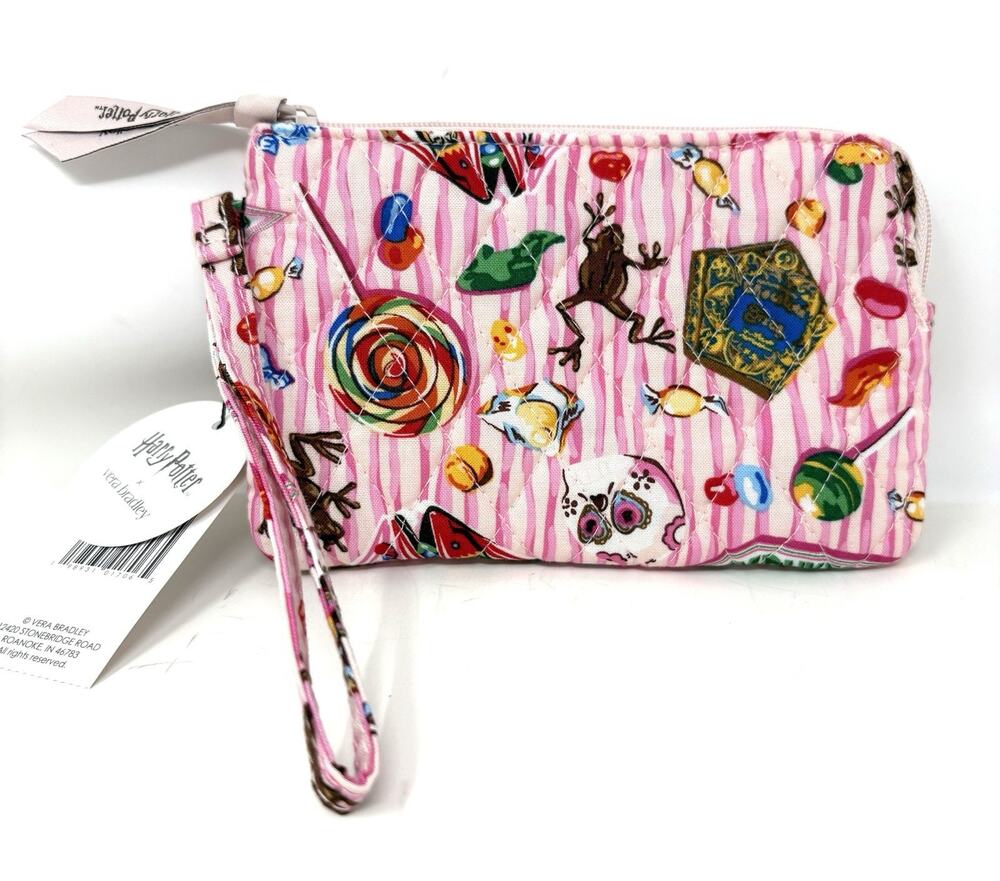 Vera Bradley Harry Potter Honeydukes Wristet Pouch Card Coin Wallet Strap EXACT